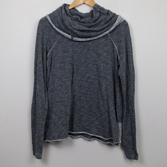Free People Beach cocoon cowl neck grey sweater-XS - Picture 1 of 4